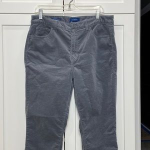 Talbots velveteen high-waisted straight leg pants